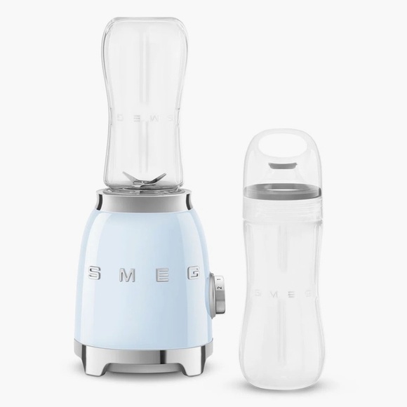 NIB SMEG Compact 2 speed baby blue smoothie milkshake retro personal blender - Picture 2 of 2